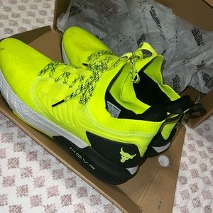 Under Armour Project Rock 3 Highlighter Yellow edition size 13